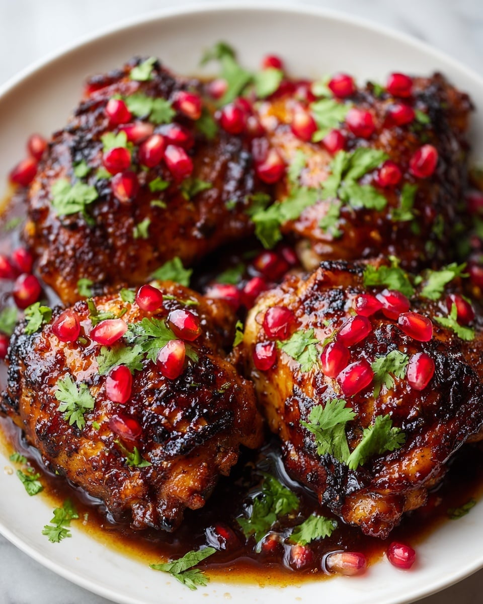 Sticky Pomegranate Chicken Recipe - Recipe Image
