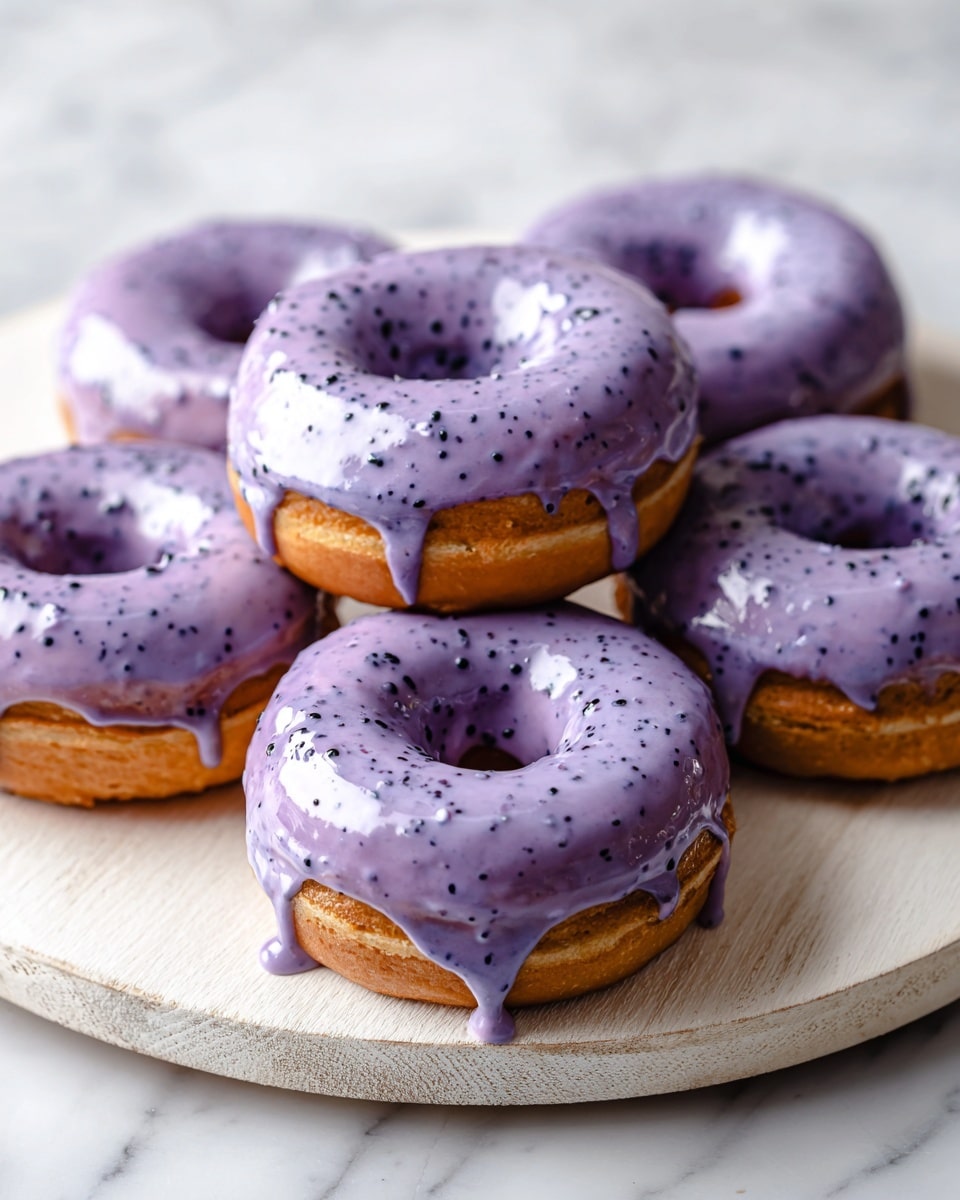 Wild Blueberry Cake Donuts Recipe - Recipe Image