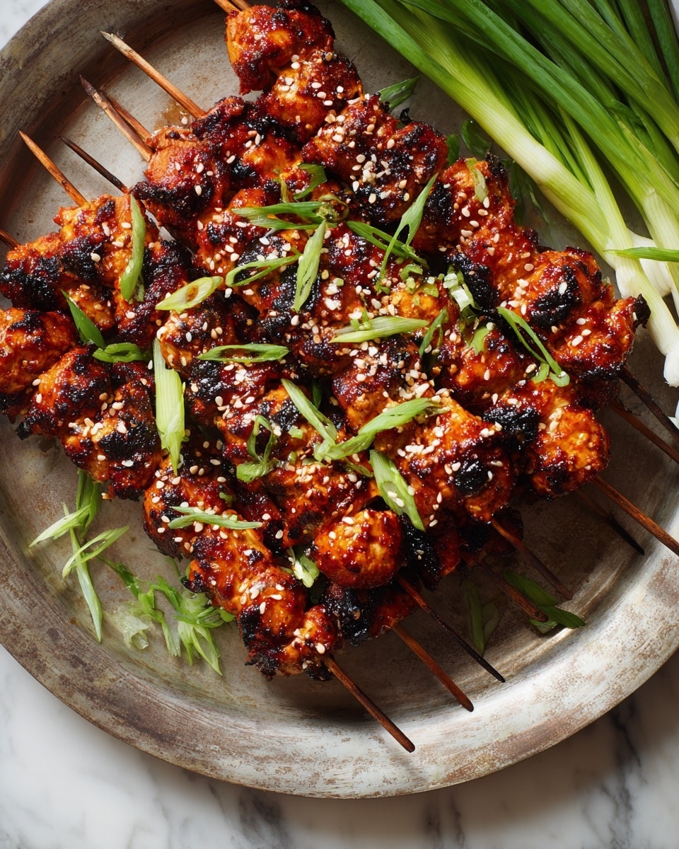 Honey Garlic Asian Chicken Kabobs Recipe - Recipe Image