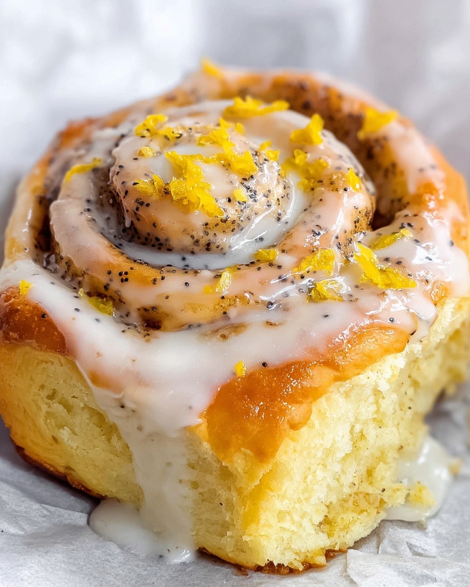 Lemon Rolls with Lemon Zest and Lemon Icing Recipe