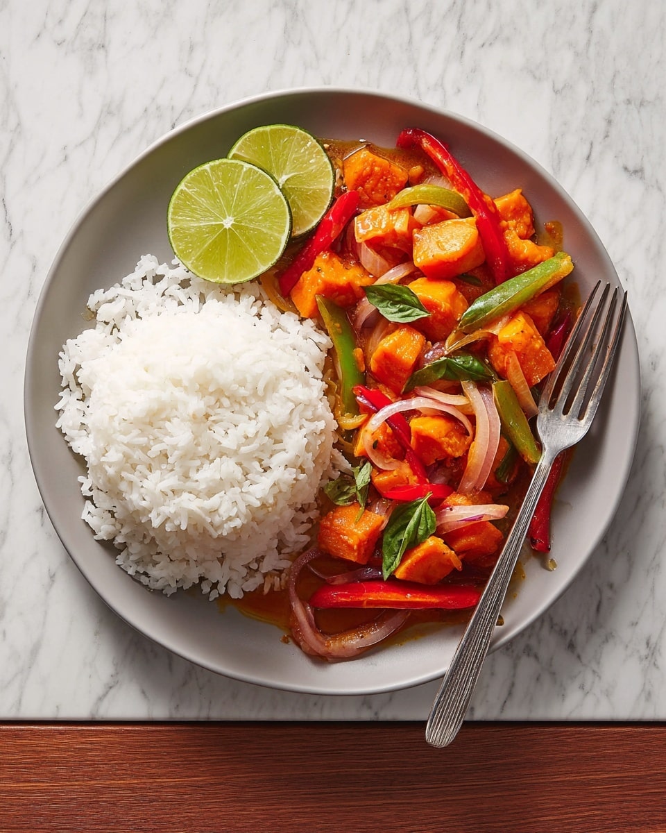 Pumpkin Curry with Thai Red Curry Paste and Coconut Milk Recipe - Recipe Image
