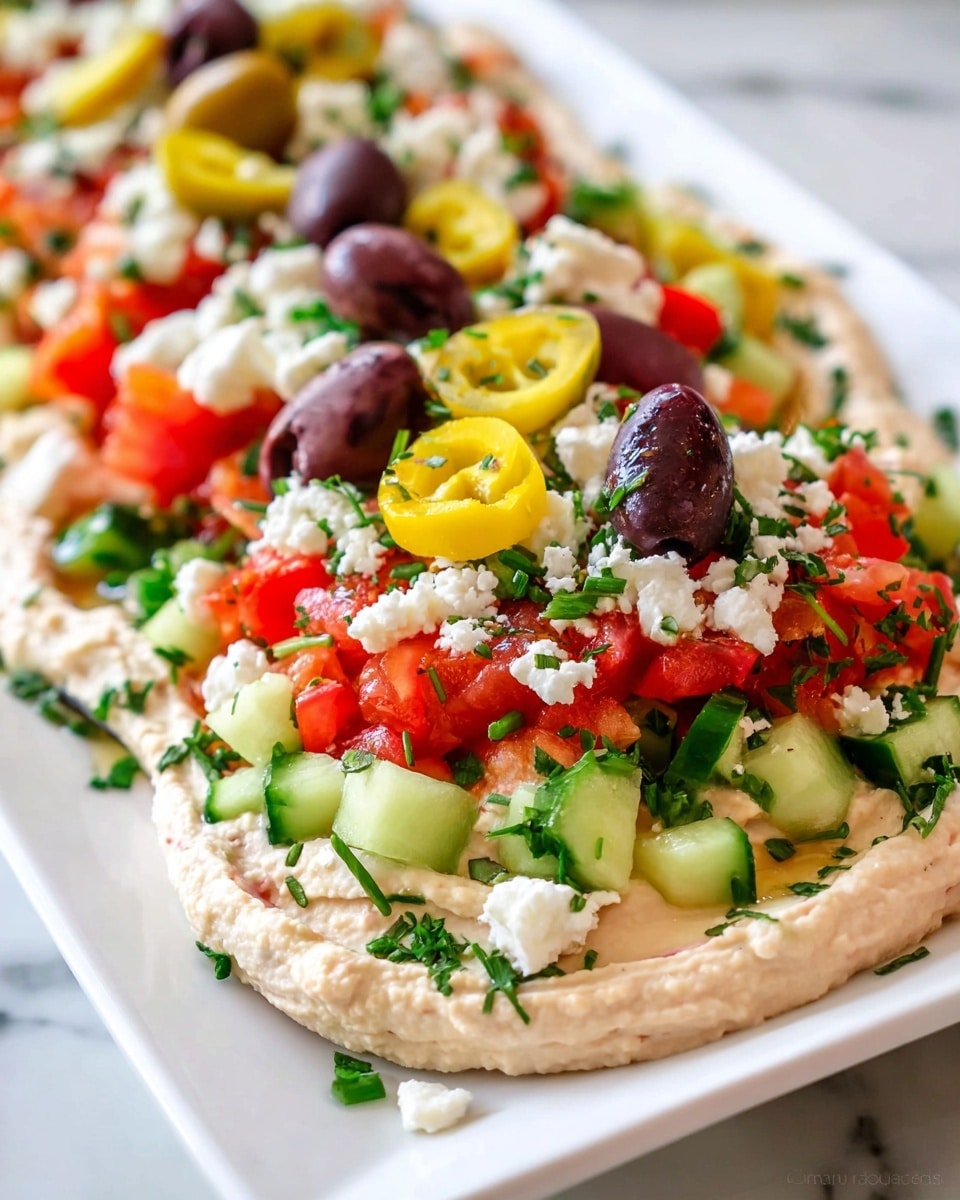 Greek Layer Dip Recipe - Recipe Image