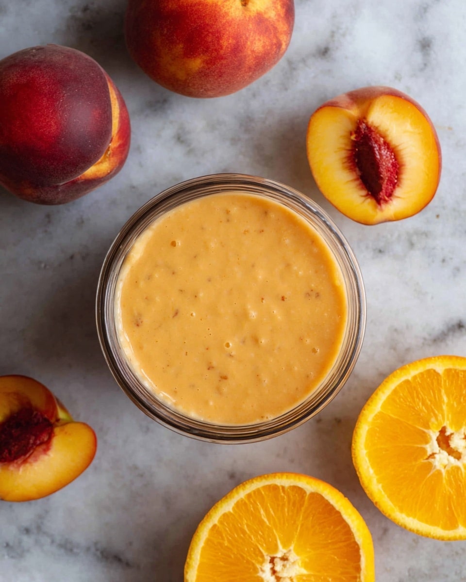 CBD Orange Peach Smoothie Recipe - Recipe Image