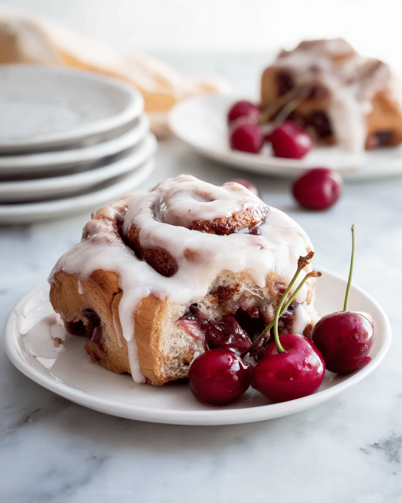 Cherry Chocolate Rolls (Black Forest Rolls) Recipe
