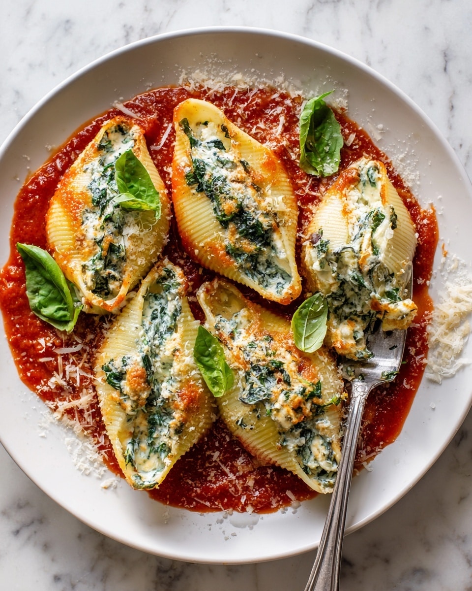 Ricotta & Spinach Stuffed Shells Recipe - Recipe Image