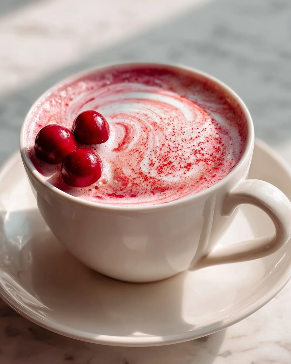 Viral Cherry Vanilla Latte Recipe - Recipe Image