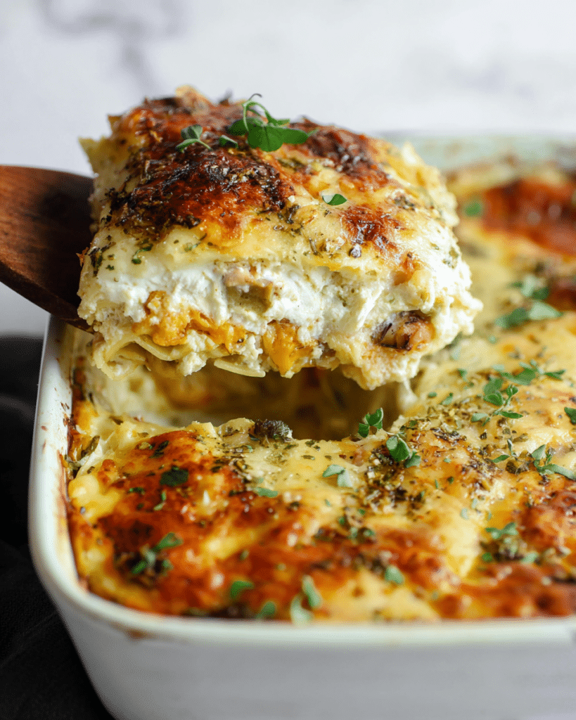 Butternut Squash, Mushroom & Spinach Lasagna Recipe