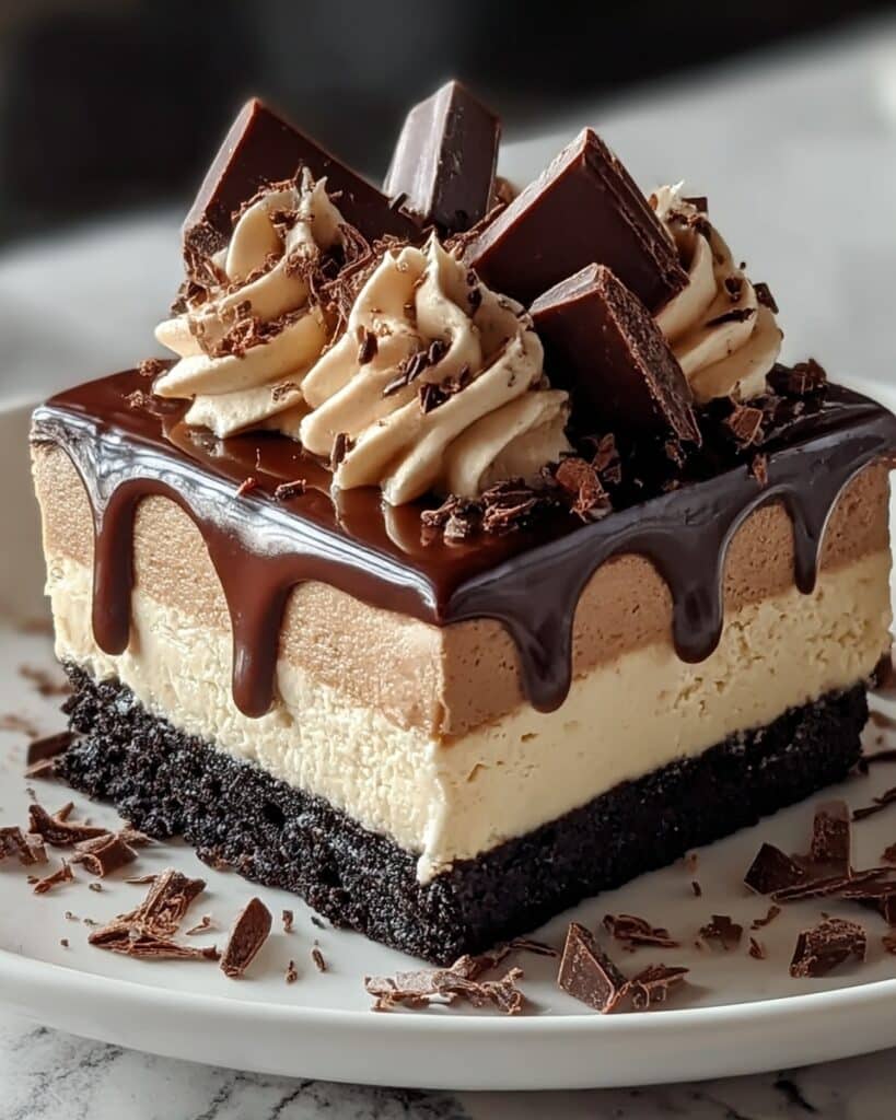 Triple Chocolate Cheesecake Decadent Layered Dessert Recipe