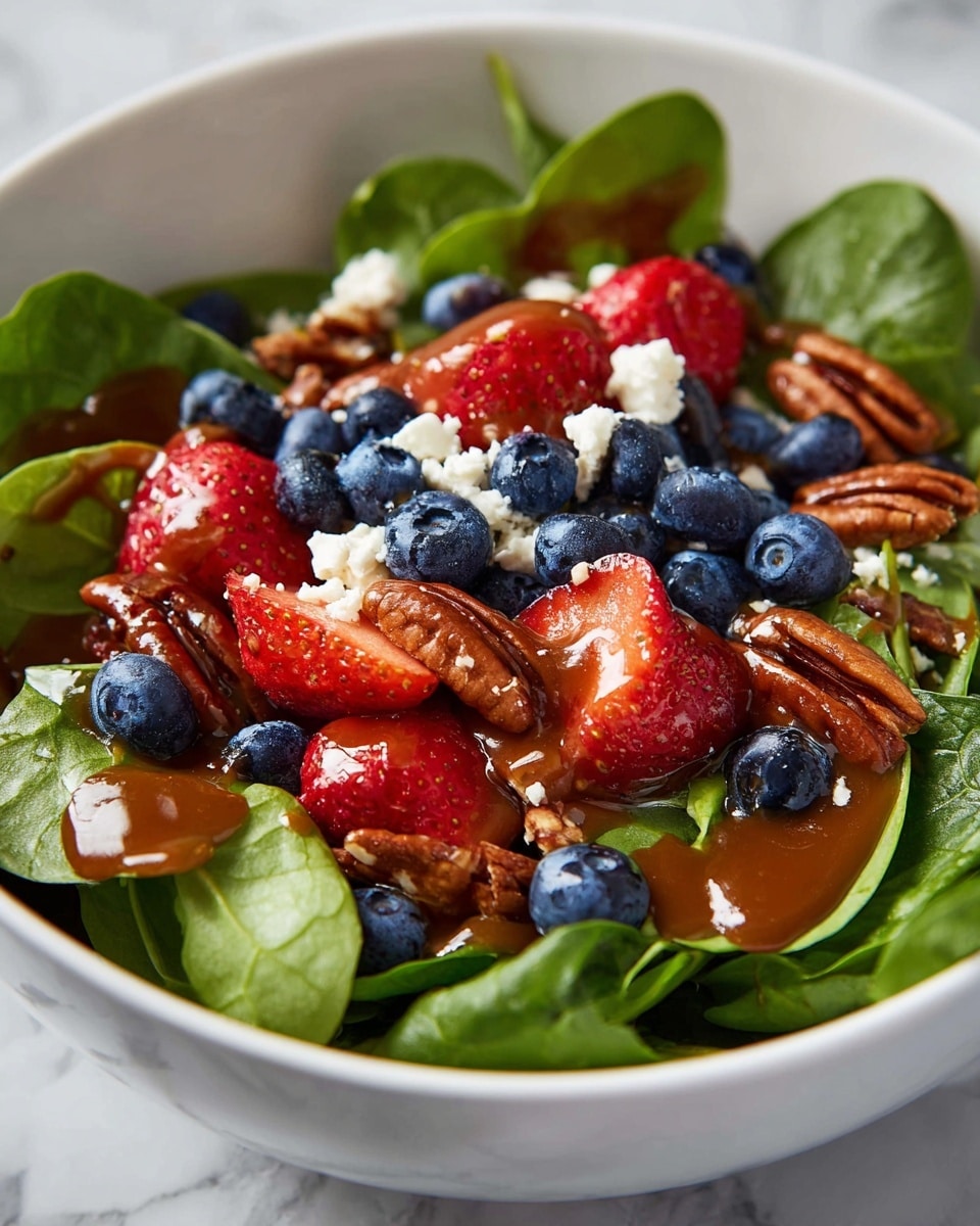15-Minute Strawberry Spinach Salad Recipe - Recipe Image