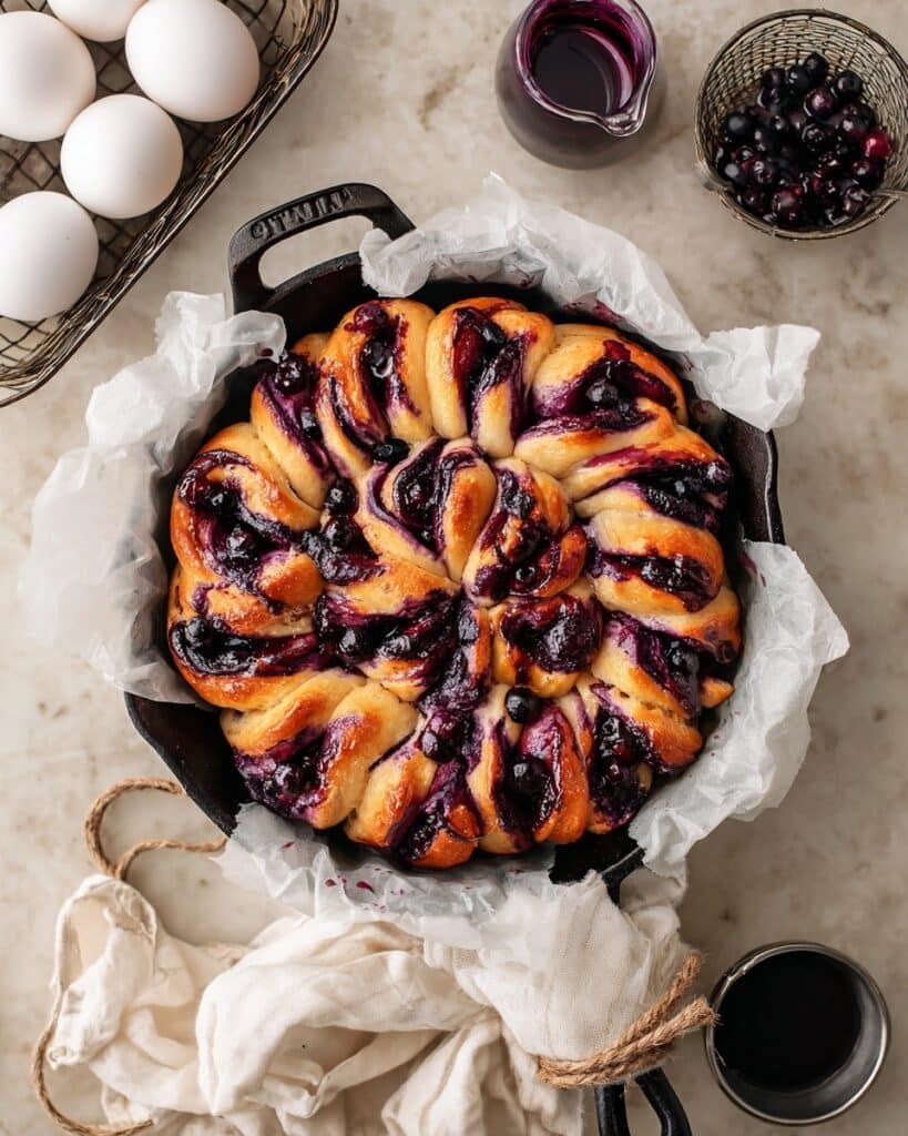 Twisted Blueberry Rolls Recipe