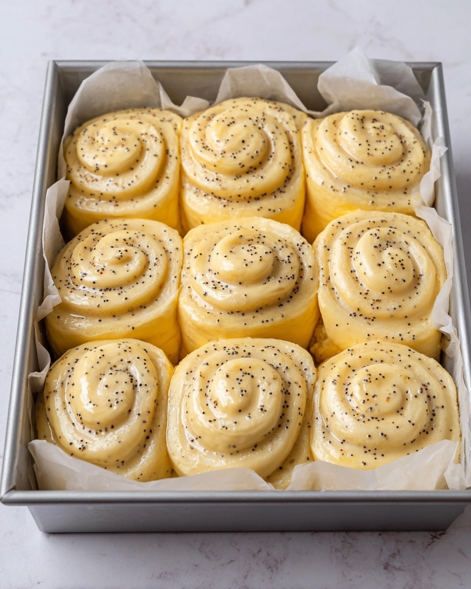 Lemon Rolls with Lemon Zest and Lemon Icing Recipe - Recipe Image