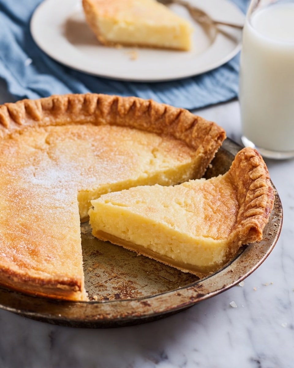Old-Fashioned Egg Custard Pie Recipe - Recipe Image