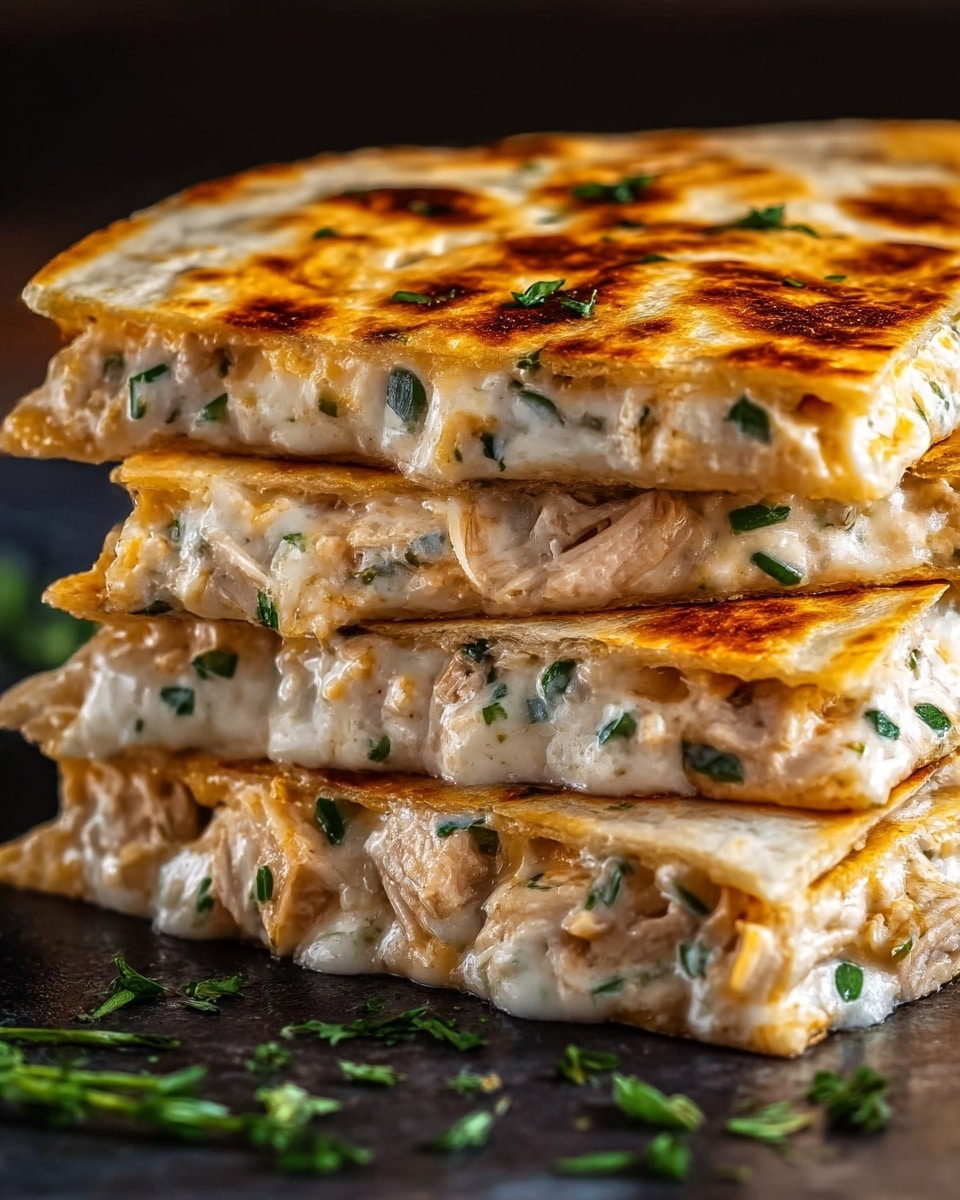 High-Protein Chicken Ranch Quesadilla Recipe - Recipe Image