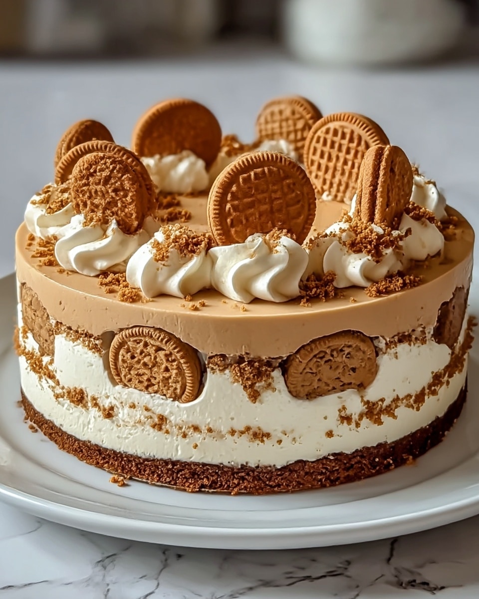 Indulgent Biscoff Cookie Butter Cheesecake You’ll Dream About Recipe - Recipe Image