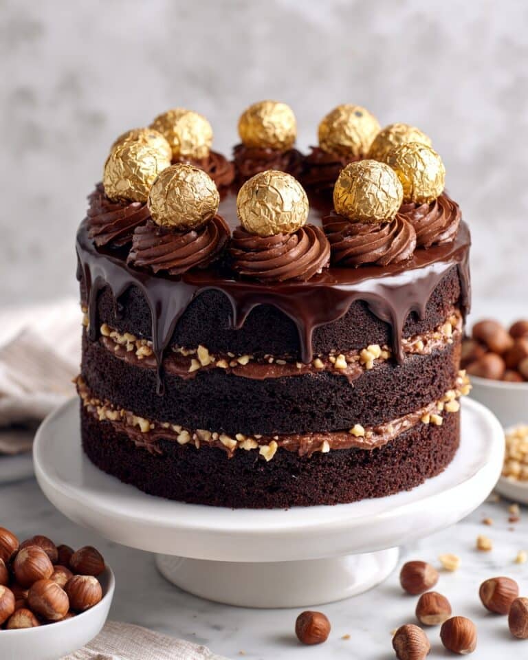 Ferrero Rocher Chocolate Cake Recipe
