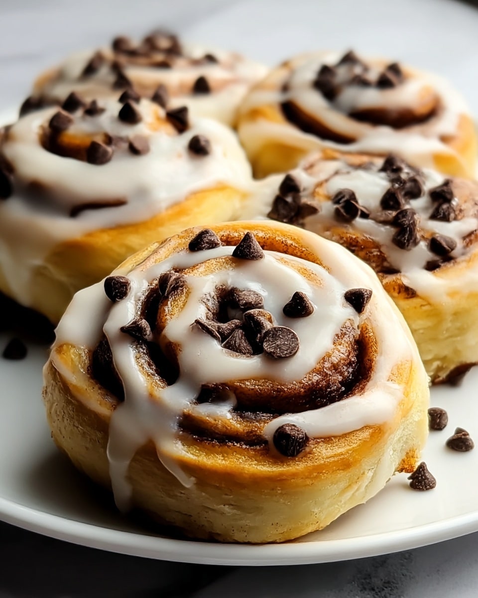 Chocolate Chip Cookie Stuffed Cinnamon Rolls Recipe - Recipe Image