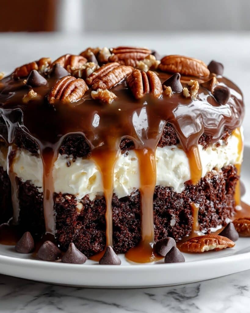 Decadent Chocolate Turtle Cake Recipe