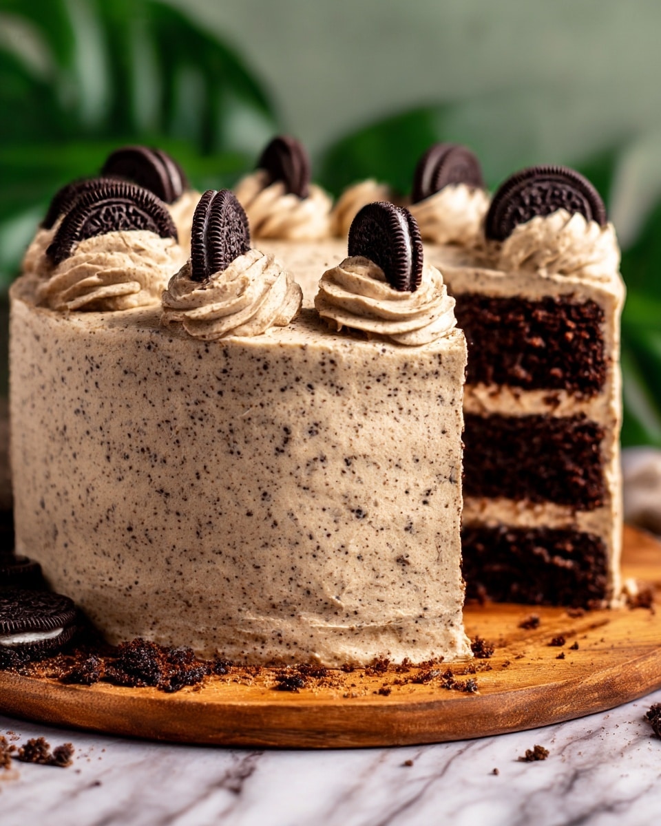 Oreo Peanut Butter Cake Recipe - Recipe Image