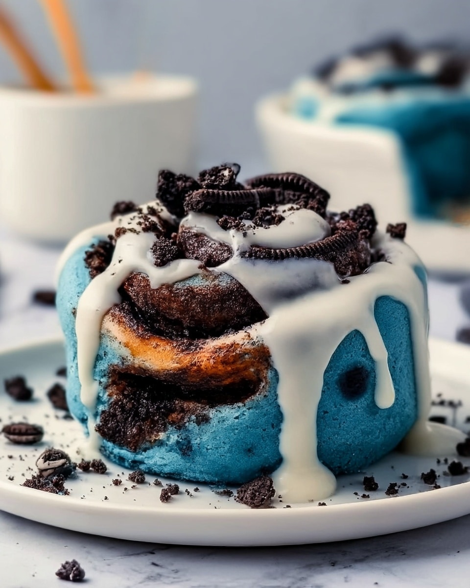 Cookie Monster Cinnamon Rolls Recipe - Recipe Image
